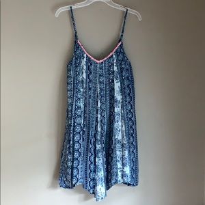 Spaghetti strap handkerchief hem tunic/dress Med.